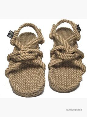Handmade Unisex Rope Sandals, Mountain Momma Slide, Adjustable Strap